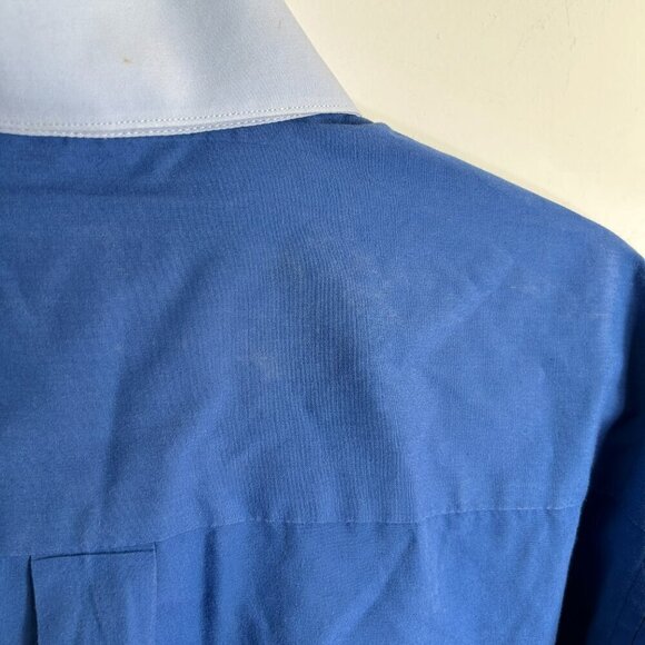 Fratello Men's Blue Button Down Shirt Neck 16.5 and Shirt 34-35 - Picture 6 of 10